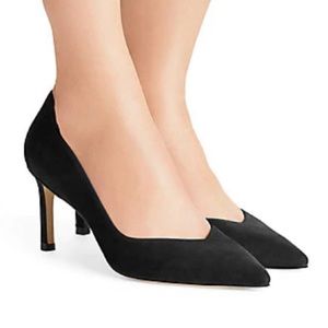 Stuart Weitzman Anny 70 black suede pump: Size 8
